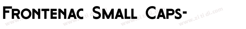 Frontenac Small Caps字体转换